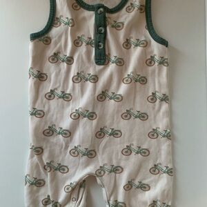 Kate Quinn Cream and Green Bicycle Bodysuit